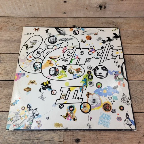 Led Zeppelin III LP SD 7201 Atlantic Vinyl Record Wheel Cover Immigrant Song