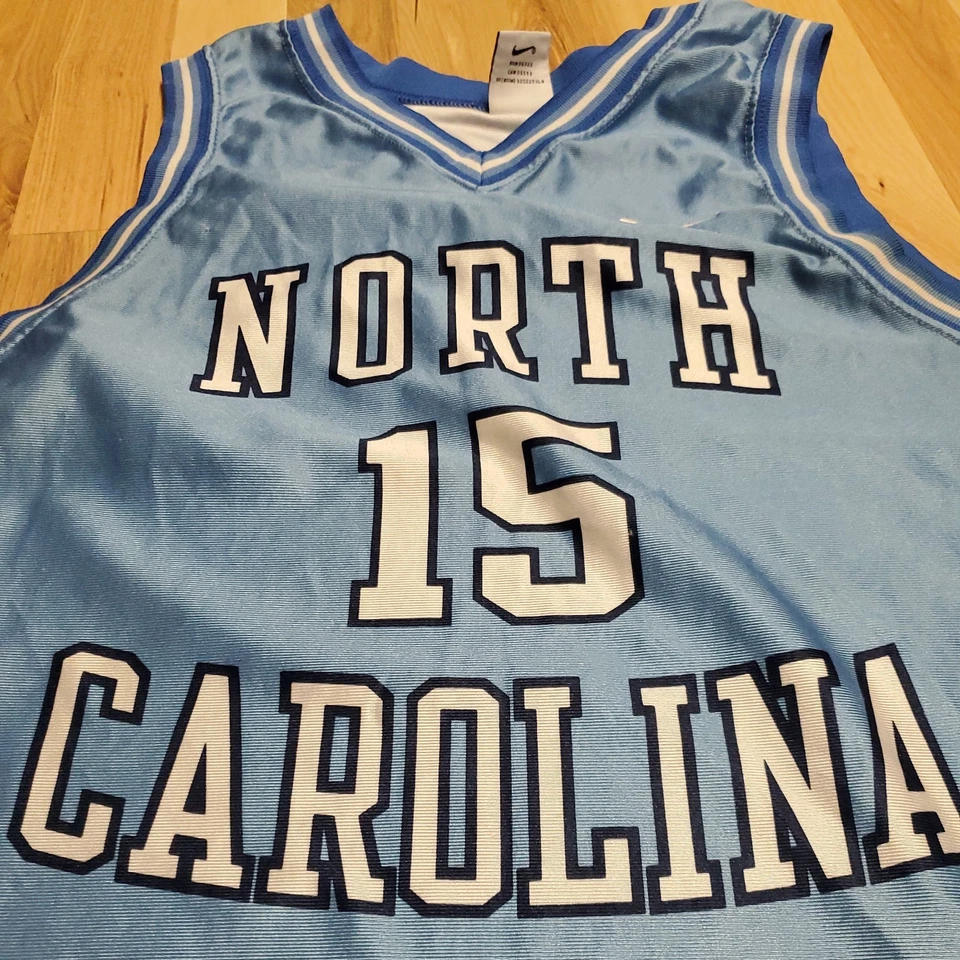 Camiseta vintage Nike North Carolina Tar Heels Vince Carter #15 grande cosida Foto 3 de 4