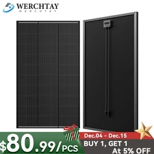 100W 170W 200W 300W Watt Monocrystalline Solar Panel 12V RV Boat Home Off Grid