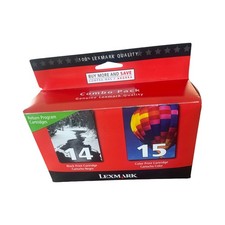 Lexmark Printer Cartridges Combo Pack of 14 Black and 15 Color