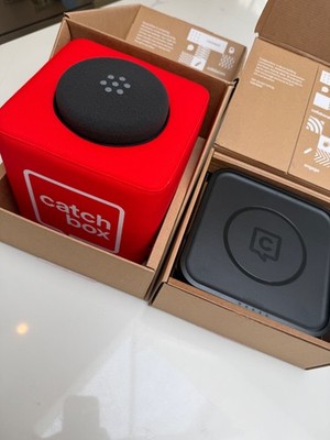 Catch Box Plus Cube mit Ladestation - NEU / Open Box - Catchbox MwSt Reg
