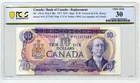 1971 $10 Bank of Canada, BC-49cA, REPLACEMENT - Choice Very Fine, PCGS VF30