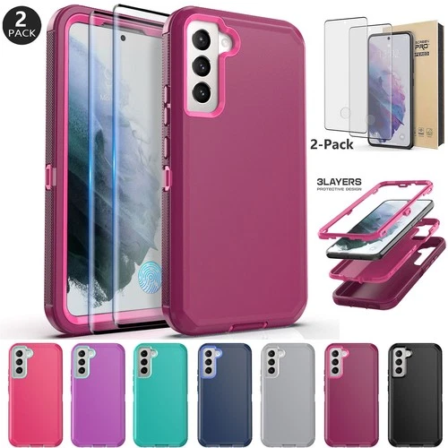 For Samsung Galaxy S21 Plus Heavy Duty Shockproof Case Cover / Screen Protector