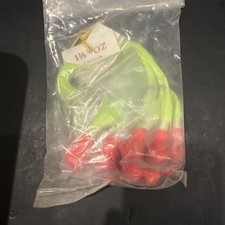 Striped hair Jig 1 1/2oz Fire Orange Chart Hair Lot Of 12 Lures