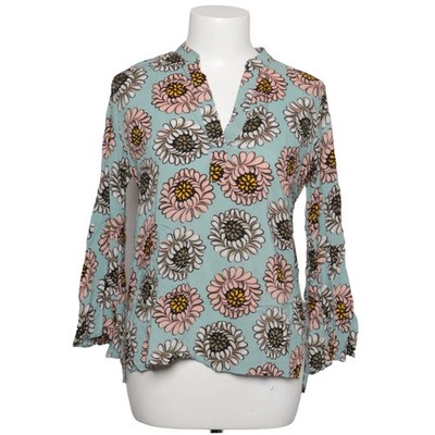 Loft Outlet, Bluse, Größe: XS, Blau/Mehrfarbig, Viskose, Blumen, Damen #ZJA