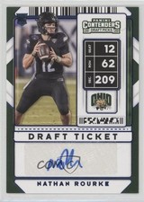 2020 Contenders Draft Picks College Ticket Blue Foil Nathan Rourke Auto 0o5t