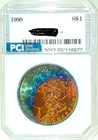 1900-P Gem BU + Morgan Dollar  Awesome Bag Toned Rainbow Very PQ