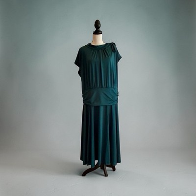 Retrolicious Women's Plus Size Dark Teal Bombshell Swing Dress - 3X