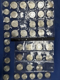 2050 Schillinge in SILBERMÜNZEN aus SAMMLUNG 43 Münzen