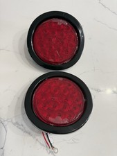 Lot Of 2 Buyers Products 5624118 4red Round Stop Turntail Light Kit W18 Leds Lot Of 2 Buyers Products 5624118 4red Round Stop Turntail Light Kit W18 Leds