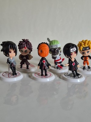 Naruto Figuren Set Chibi Akatsuki Sasuke Gaara Pain Anime Sammlung