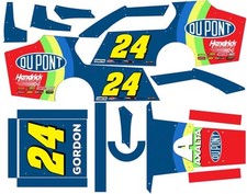 Jeff Gordon Themed Traxxas Modified / Mudboss Remote Control Car Wrap With Gloss