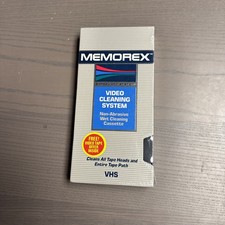 Branf New Memorex VHS Video Head Cleaner Head Cleaning SAFEGUARD SYSTEM