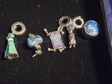 S925 silver charms for snake bracelet disney charms Aladin jasmine