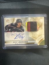 2023-24 UD SP Authentic Hockey Kent Johnson Limited Material Auto /100