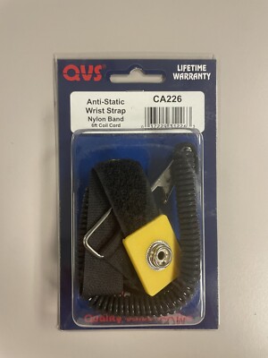 QVS Anti Static Wrist Strap - 6ft Coil Cord - New