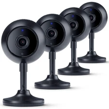 Merkury Smart Indoor Security Camera Kit (4 Pack) Works with Alexa and Google