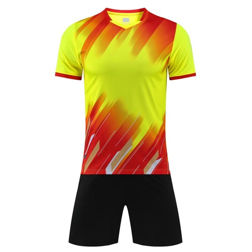 Boys Set Badminton Tracksuit V-neck Uniform Football T-shirt Soccer Outfits - Picture 44 of 60