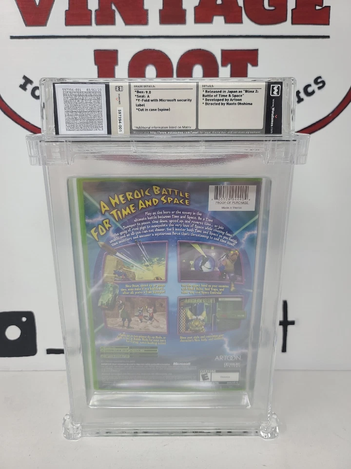 Blinx 2: Masters of Time & Space Microsoft Xbox WATA GRADED 9.0 A - Image 3 of 4