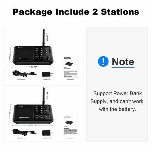 Home Wireless Intercom for Business Office Call ALL 1Mile Range Upgraded Version - Picture 84 of 132