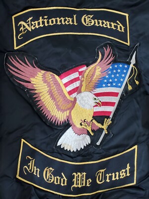 米軍 USAF セイバーナイツ 大型バックパッチ フライトジャケット ワッペン 希少 最初期 70s USA製 実物 米軍 CWU-45/P スペシャル ワッペン