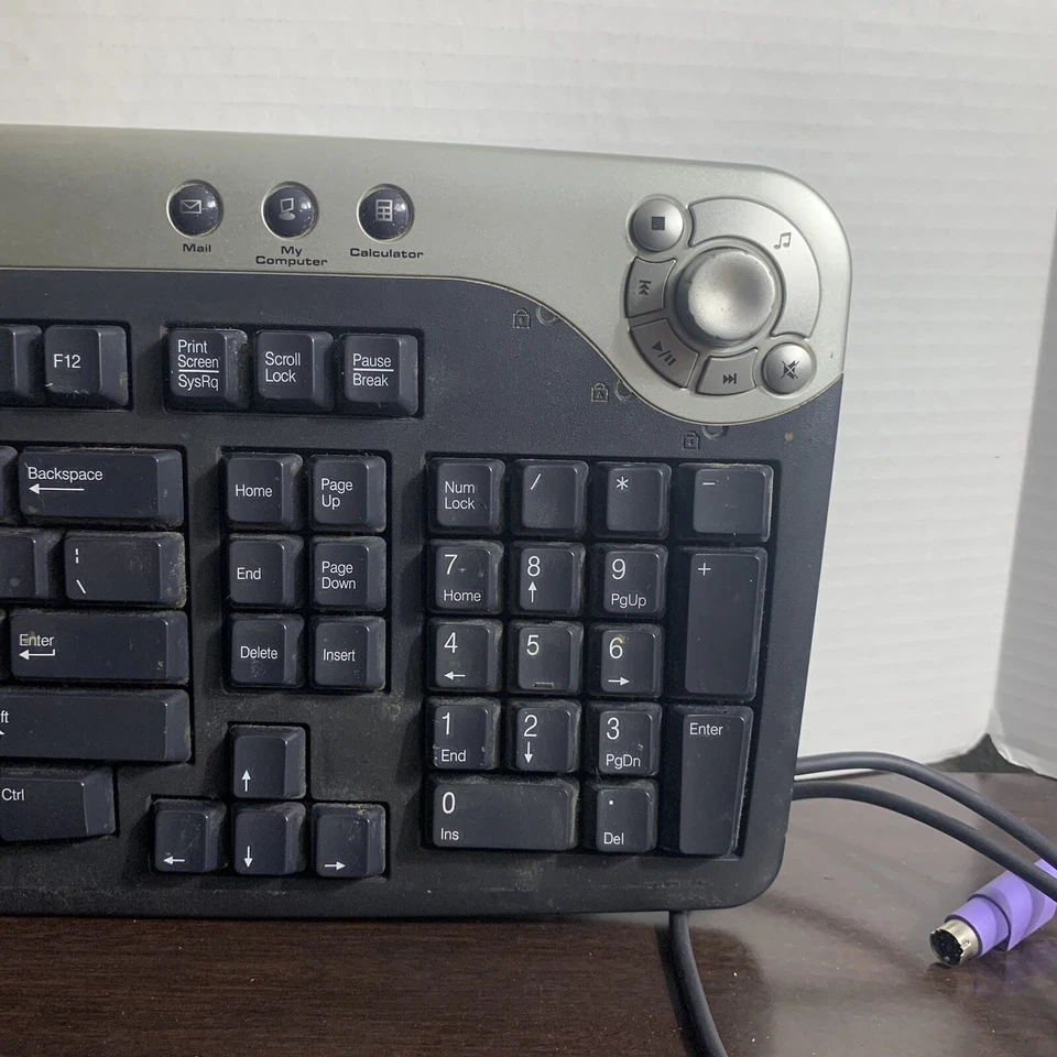 Dell PS2 Multimedia Keyboard Black & Silver RT7D30 2R400 - Image 4 of 4