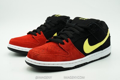 NIKE DUNK SB LOW USED SIZE 7 BUTT HEAD BLACK SONIC YELLOW