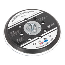 Sealey 150mm Universal Backing Dust-Free Pad Stick-On UNF & M8 Polishing