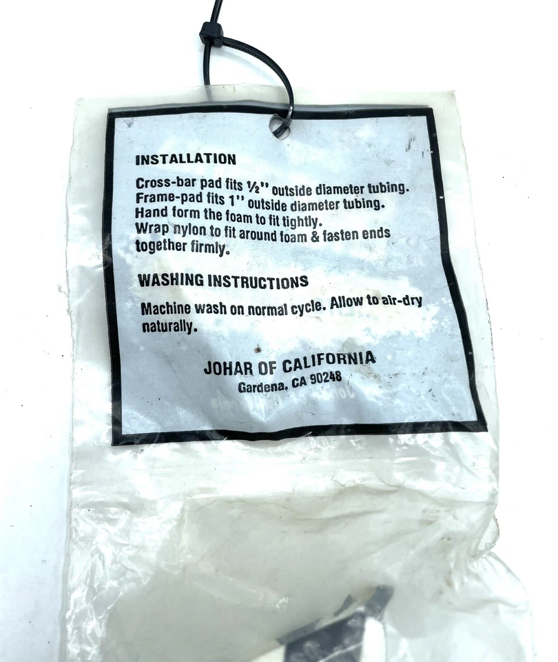 California Lite Crossbar Pad Checkered Black / White NOS Old School BMX - Image 4 of 4