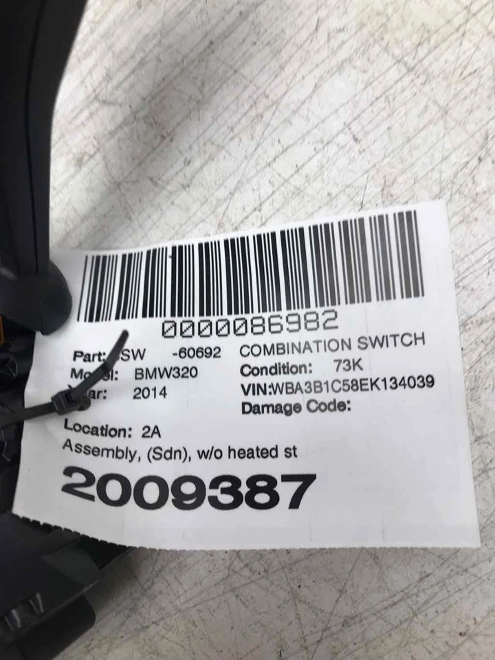 Conjunto de interruptores combinados de columna BMW SEDÁN 9253746-OE ⭐️ Se adapta a BMW 320I 2001-2014 Foto 4 de 4