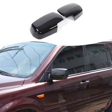 Abs Glossy Black Side View Mirror Add-on Cover Trim Fits Honda Pilot 2003-2008