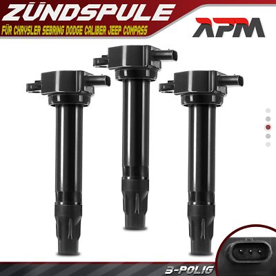 3x Zündspule für Chrysler Sebring Dodge Avenger Caliber Jeep Compass 1.8L-2.4L