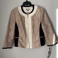 Tahari Arthur S Levine Women s Bobby Zipper Front Jacket size 12