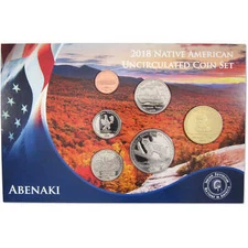 2018 Jamul Native American Abenaki Sovereign Nation Uncirculated Coin Set