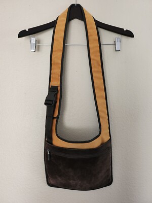 Vintage 90's Miu Miu Crossbody Buckle Bag Purse Brown Suede Vintage 90's Miu Miu Crossbody Buckle Bag Purse Brown Suede
