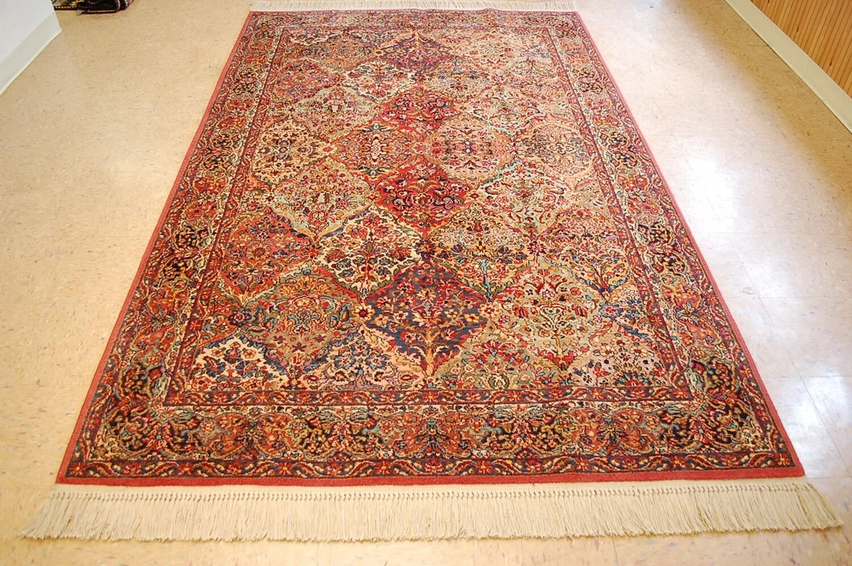 AUTHENTIC KARASTAN MULTICOLOR PANEL KIRMAN PATTERN #700-717 RUG CARPET 5'9"  x 9' | eBay