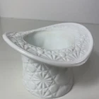 Indiana Glass White Milk Glass Top Hat Daisy and Buttons Candy Dish Vintage
