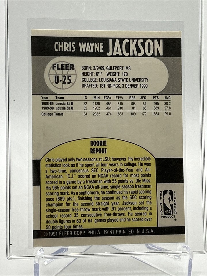 Chris Jackson Rookie Card