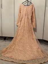 Elegant peach gown- 2 piece