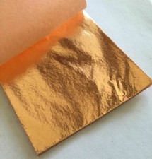 100X Gold Silver Bronze Leaf Foil Sheets Gilding Art Metallic transfer 14cm 10X