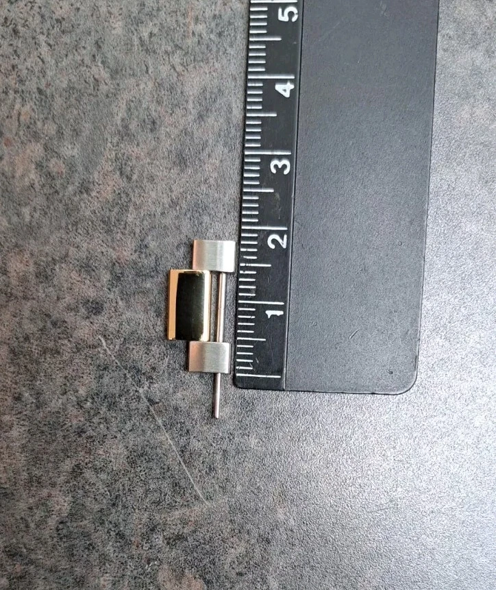 Bracelet de montre bicolore en acier inoxydable doré/argent pour montre Gucci