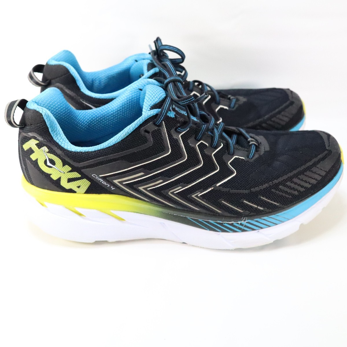 Hoka One One Clifton 4 Men\'s Size‎ 12 Gray White Athletic Running Shoes Sneakers Men main image 4