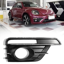 Front Fog Light Lamp Grill Cover Bezel Right Side Black For 2017-2019 VW Beetle