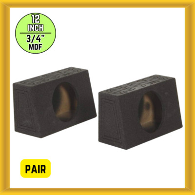 QPower  QBOMB  QBTRUCK112S Single 12  Sealed Empty Car Woofer Enclosures (PAIR)