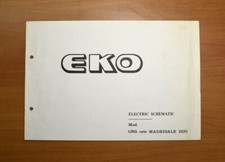 EKO New Madrigale Duo Original Service Manual Schematic Diagram Electrical Diagram