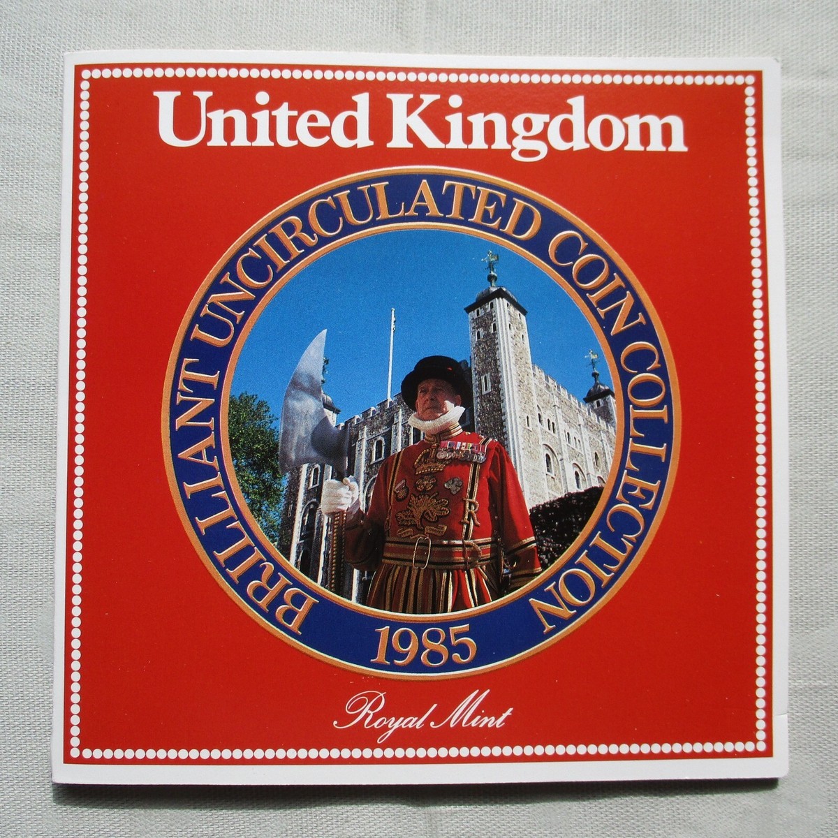 1985 ROYAL MINT UNCIRCULATED COIN COLLECTION 7 PIECE SET UNITED