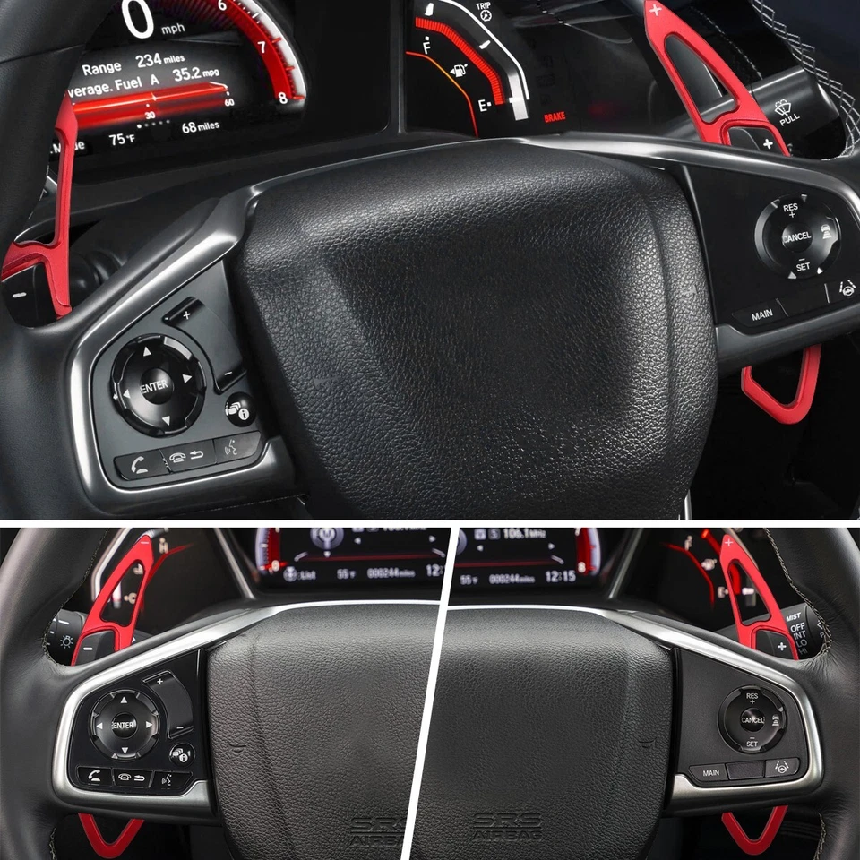 Extensión de palanca de cambios de volante para Honda Accord Civic CRV Acura Trim Foto 4 de 4