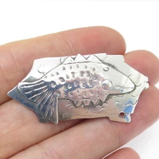 EPW Pamela Worthington 925 Sterling Silver Vintage Modernist Fish Pin Brooch