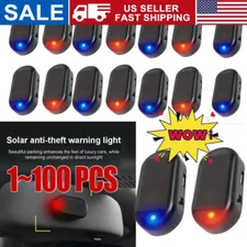 Car Alarm Warning Solar Flash LED Light Fake Security System Anti-theft Signa