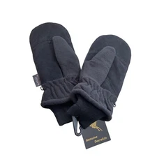 Hand Armour Deer Suede Leather Gloves Large Black Heatlok Lined Outdoor Fall NEW